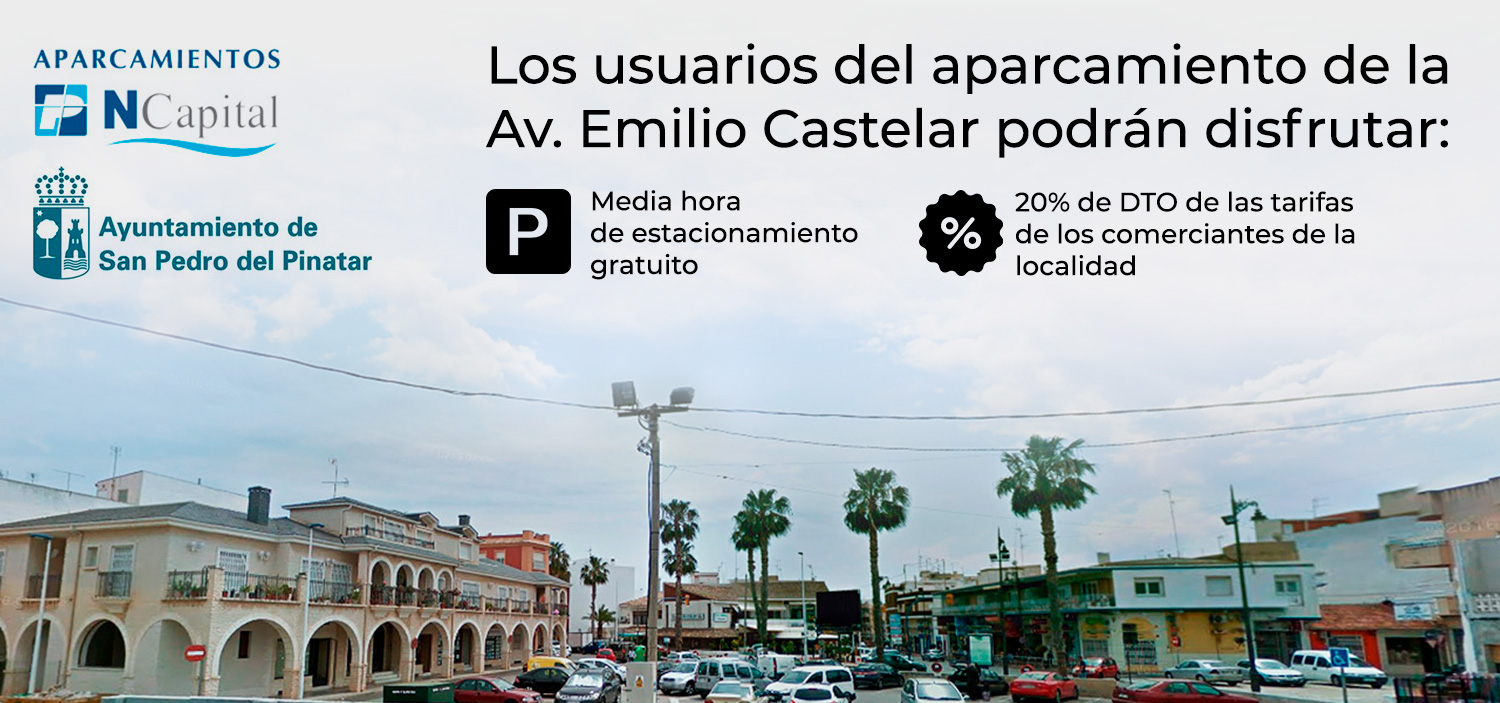 Los-usuarios-del-aparcamiento-de-la-Avenida-Emilio-Castelar-podran-disfrutar-de-la-primera-media-hora-de-estacionamiento-gratuita